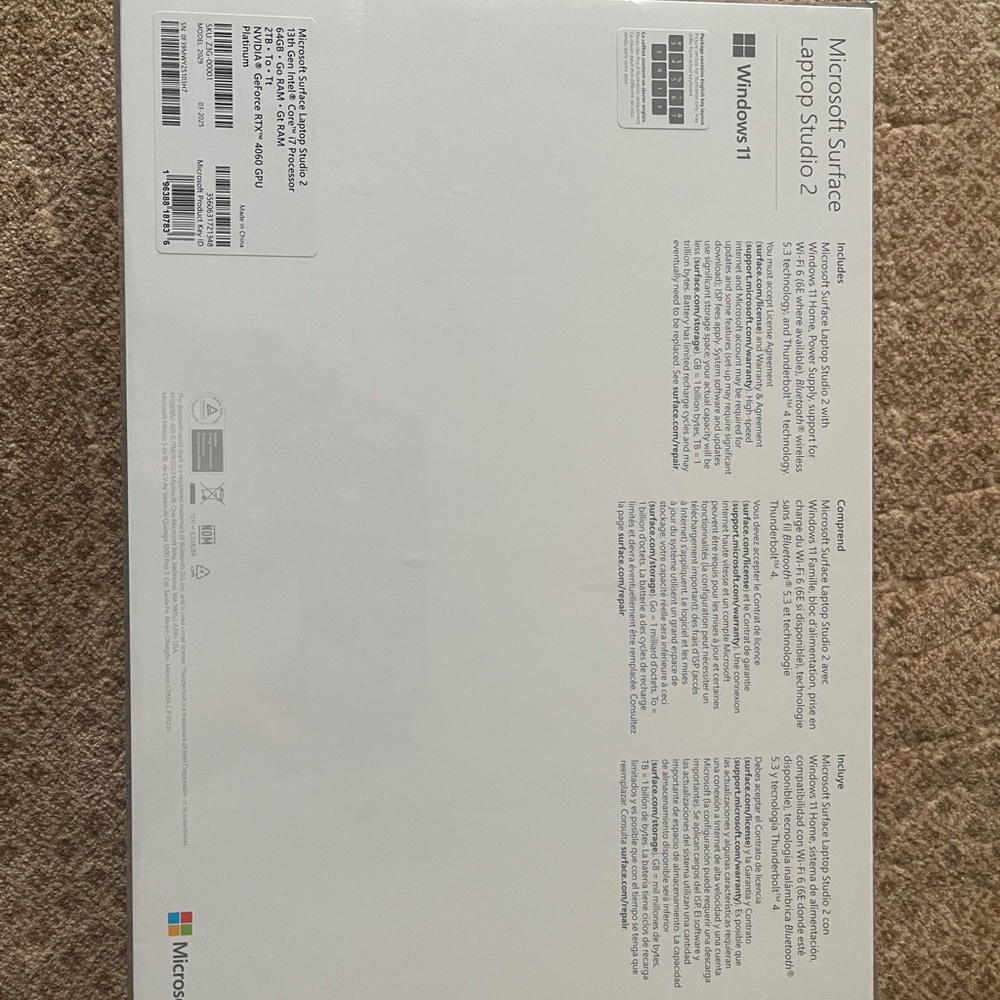Microsoft Surface Laptop Studio 2 - White